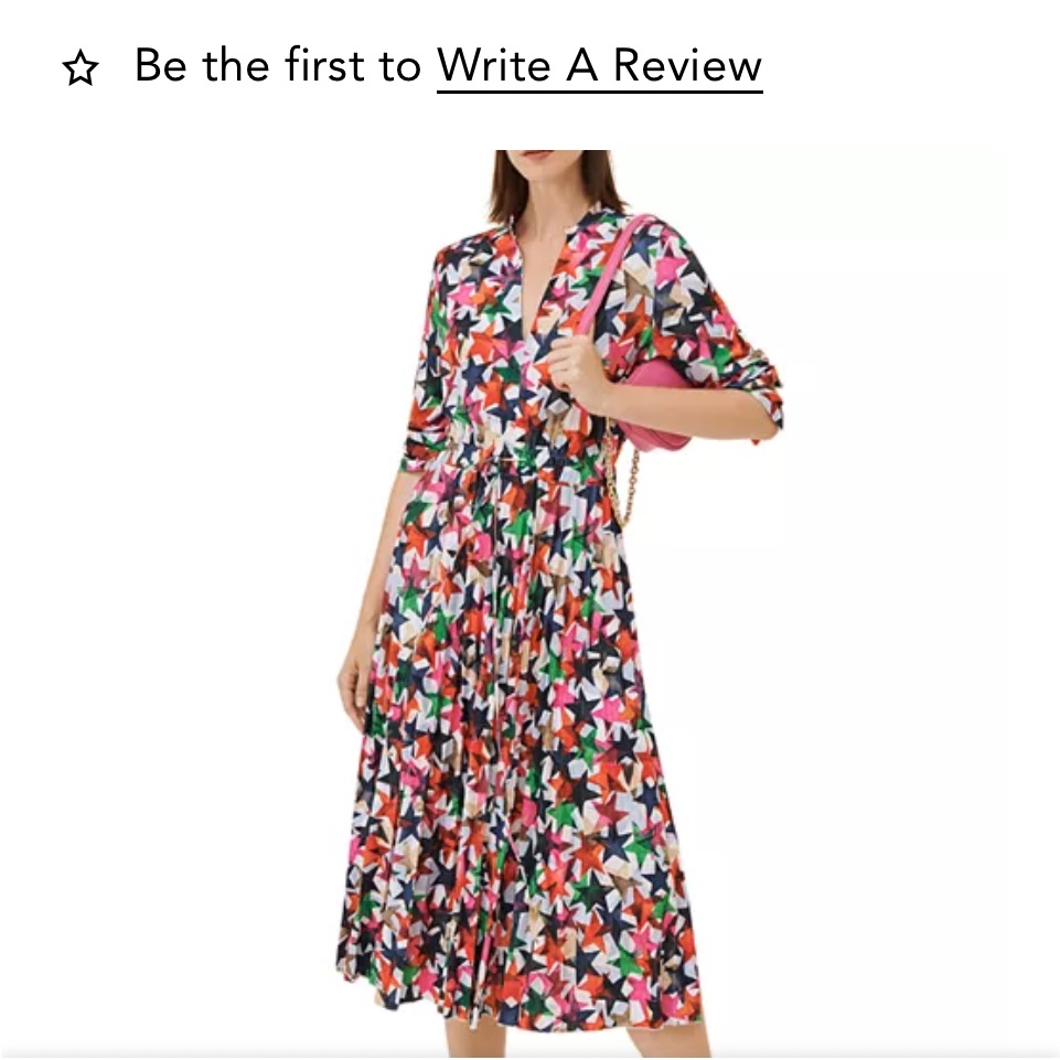 Nwt Marella Callas Star Print Midi Dress Size M